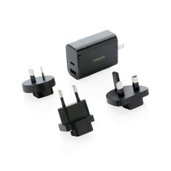 Philips ultra fast PD travel charger, black
