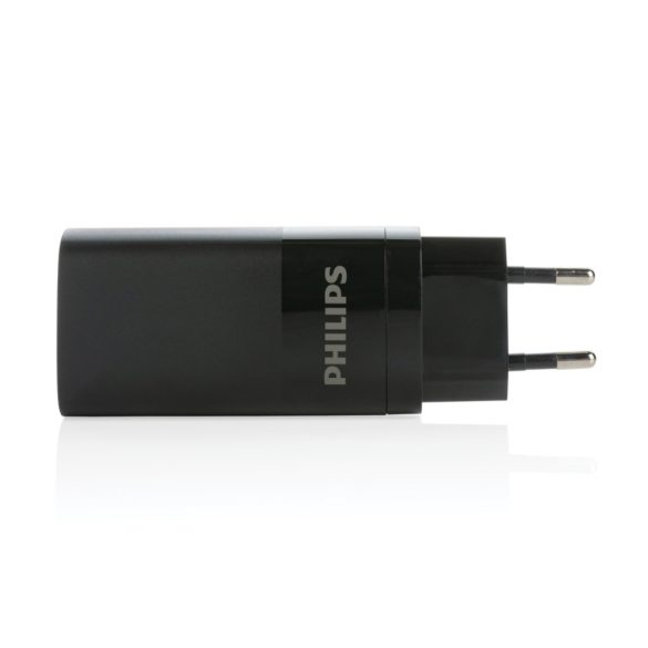 Philips 65W ultra fast PD 3-port USB wall charger, black