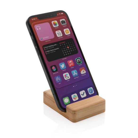 Bamboo phone stand, brown