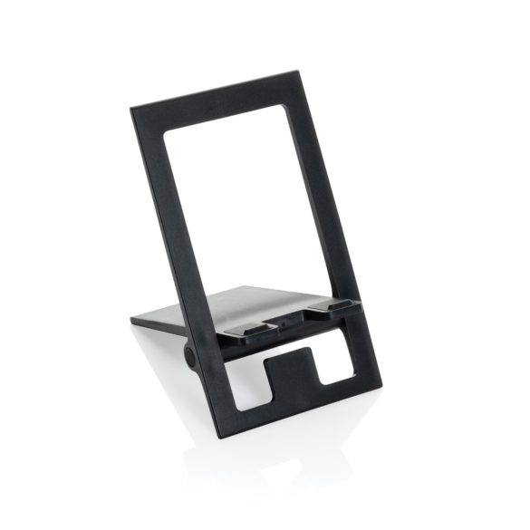 SnapStand RCS recycled plastic foldable phone stand, black