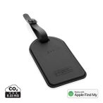   Globetrack RCSrPolyester luggage tag with worldwide locating, black