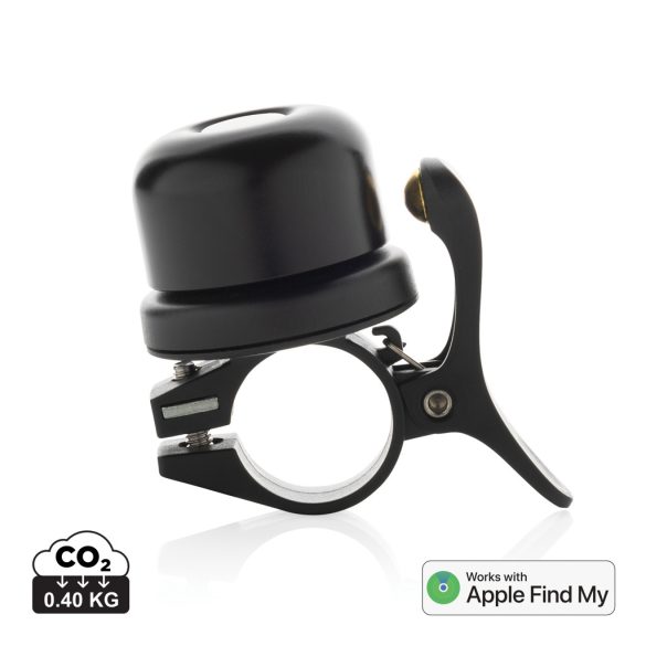 Pedalfinder bike bell with worldwide locating, black