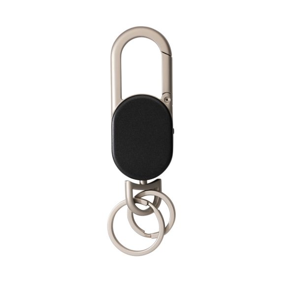 Keyfinder keychain with worldwide locating and USB C, black