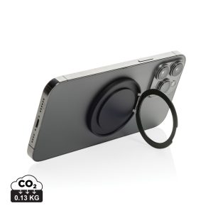 Terra Magnetic RCS rplastic magnetic phone holder with ring, grey