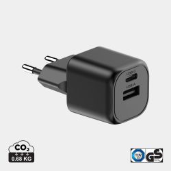   Urban Vitamin Monterey RCS recycled plastic 20W GAN charger, black