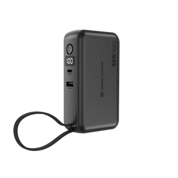 Urban Vitamin Eureka hybrid GANcharger 10000mah powerbank65W, black