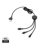 Light up logo 6-in-1 cable, black