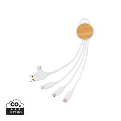 RCS recycled plastic Ontario 6-in-1 round cable, white