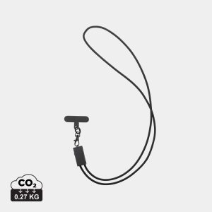 Terra RCS recycled PET phone cord with 60W dual charge cable, grey