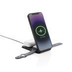   Swiss Peak RCS rPU 15W  3-in-1 magnetic wireless charger, black