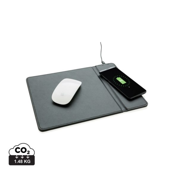 Mousepad with 5W wireless charging, black