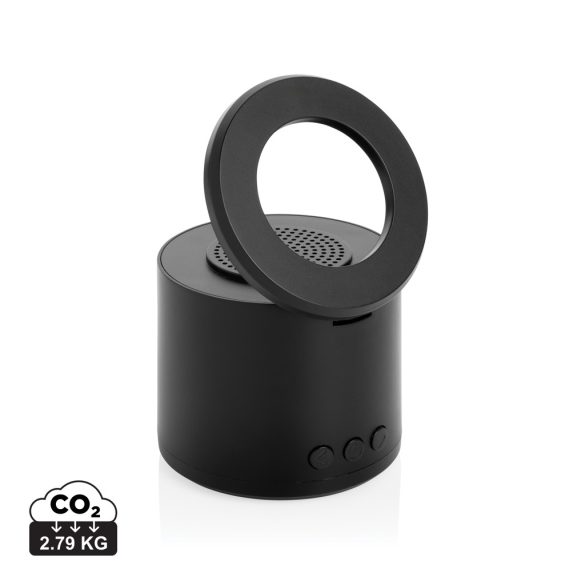 Magpulse RCS recycled plastic 3W speaker w/magnetic holder, black