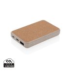 Cork and Wheat 5.000 mAh pocket powerbank, brown