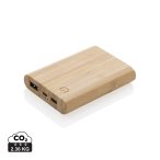 FSC® certified bamboo 5.000 mAh powerbank, brown