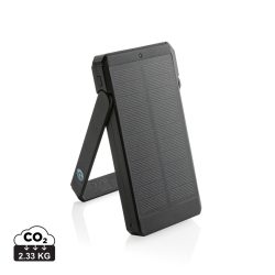   Skywave RCS recycled plastic solar powerbank 10000 mAh, black
