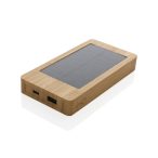 Sunwick 10.000 mAh Bamboo solar powerbank, brown