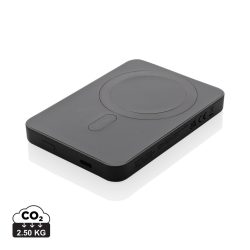   Magnetix RCS recycled plastic 5000 mah magnetic powerbank, black