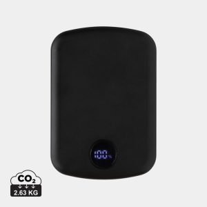 MagBoost RCS recycled plastic 5000 mah magnetic powerbank, black