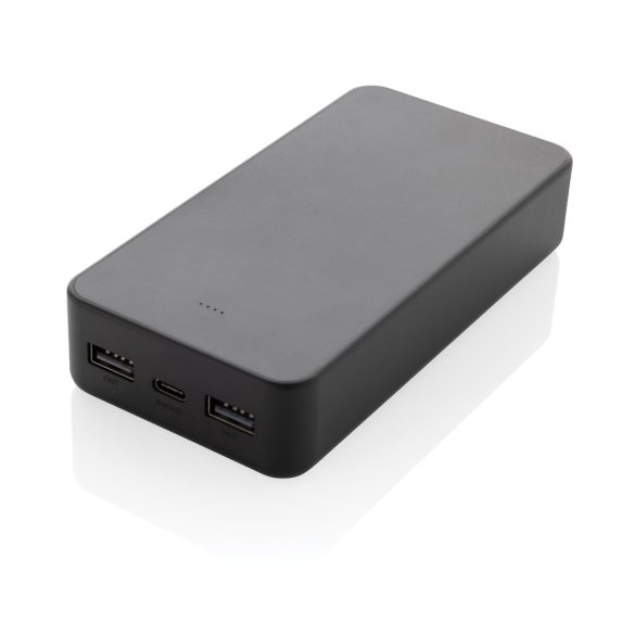 Boostcore RCS recycled plastic powerbank 20.000mAh USB C, black