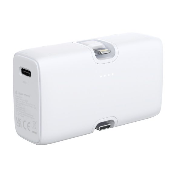 Urban Vitamin Los Angeles RCS rplastic 20W PD powerbank, white