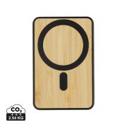   Zen RCS rplastic 5000 mah 5W magnetic bamboo powerbank, black