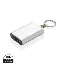 1.000 mAh keychain powerbank, silver