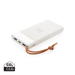 Aria 8.000 mAh 5W wireless charging powerbank, white