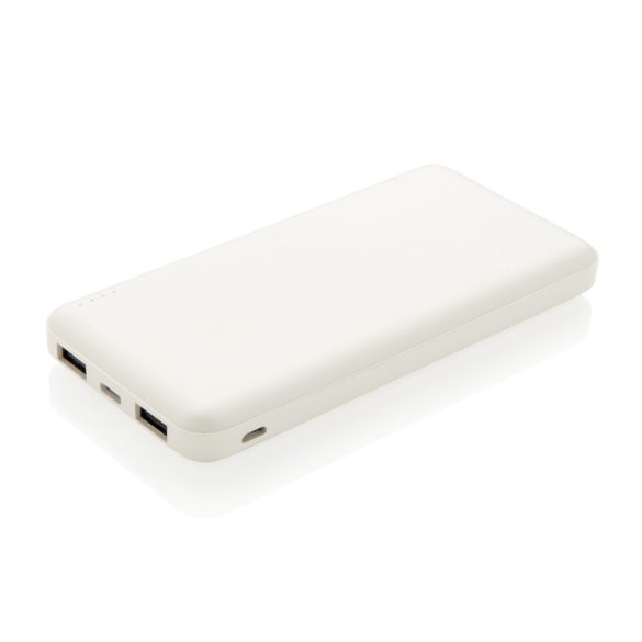 High Density 10.000 mAh Pocket Powerbank, white