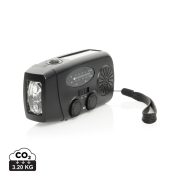 RescueWave RCS recycled plastic emergency radio, black