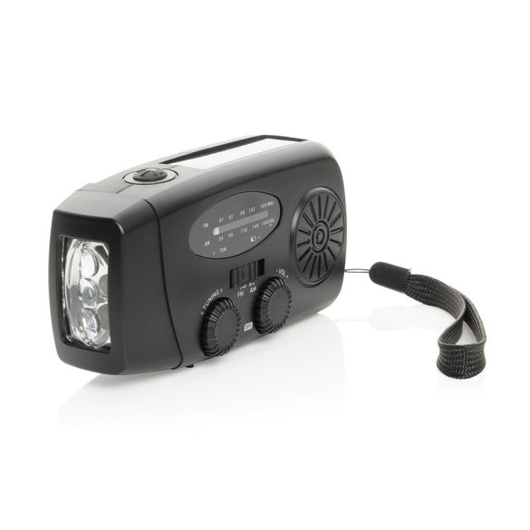 RescueWave RCS recycled plastic emergency radio, black
