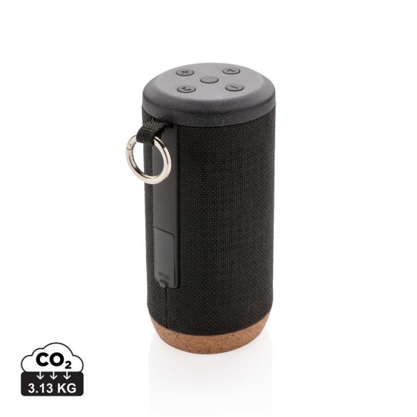 Baia 10W wireless speaker, cork, black