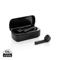 Free Flow TWS earbuds in charging case, black