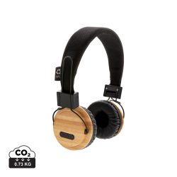 Bamboo wireless headphone, brown