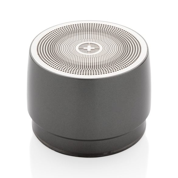 Swiss peak 5W wireless bass speaker, grey