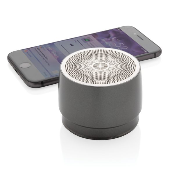 Swiss peak 5W wireless bass speaker, grey