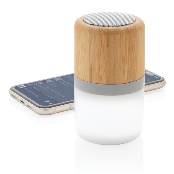 Bamboo colour changing 3W speaker light, white