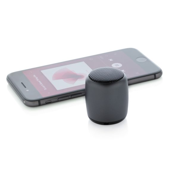 Mini aluminium wireless speaker, anthracite