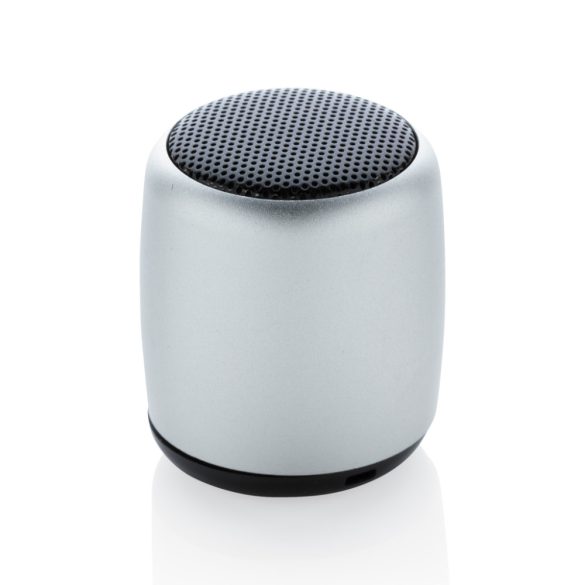 Mini aluminum wireless speaker, silver