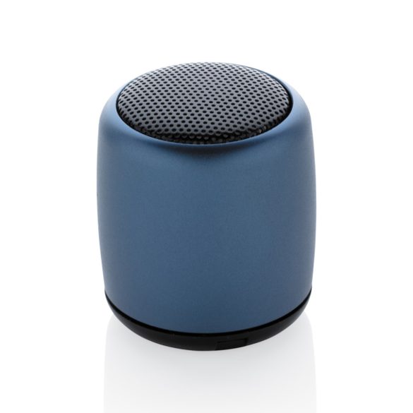 Mini aluminum wireless speaker, blue