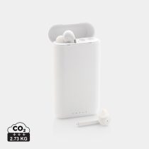 Liberty TWS earbuds with 5.000 mAh powerbank, white