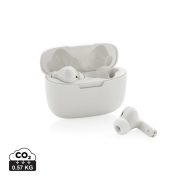 RCS recycled plastic Liberty Pro wireless earbuds, white