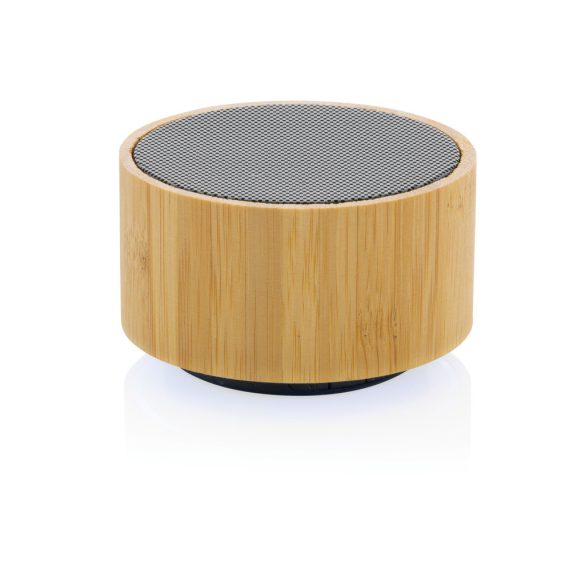 RCS recycled plastic and bamboo 3W wireless speaker, black