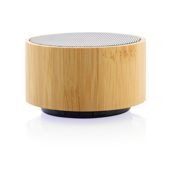 RCS recycled plastic and bamboo 3W wireless speaker, black