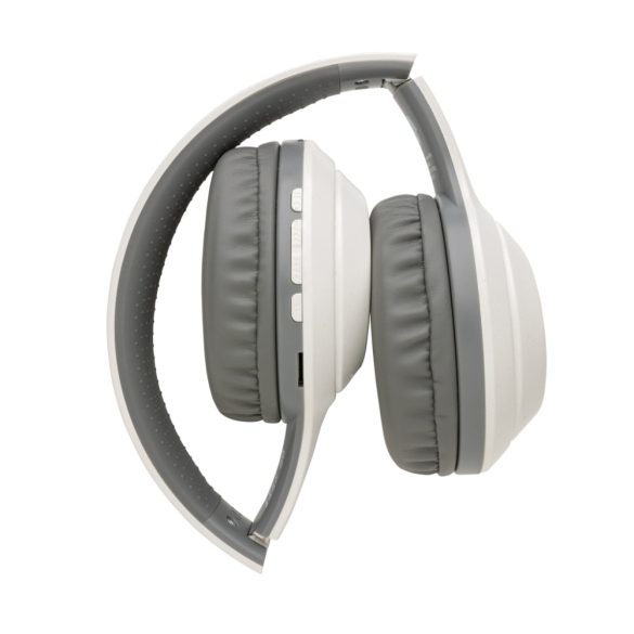 RCS standard recycled plastic headphone, white