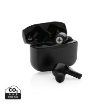 RCS recycled plastic Swiss Peak ANC TWS earbuds, black