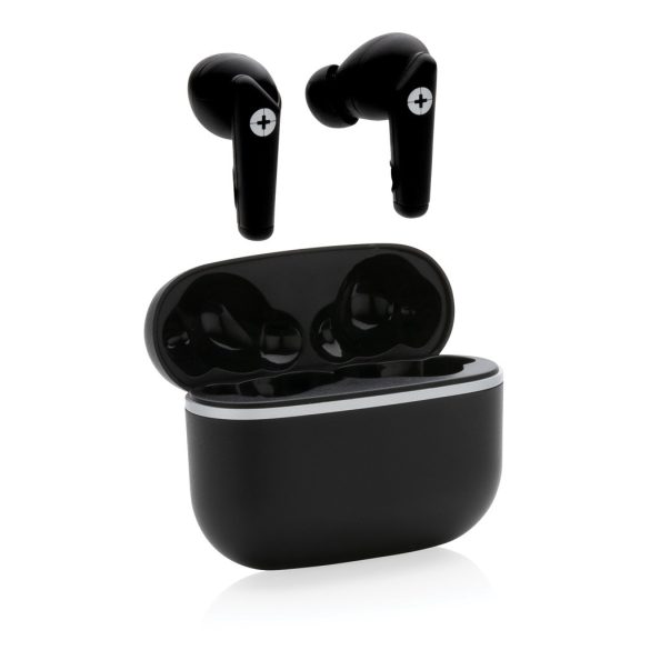 RCS recycled plastic Swiss Peak TWS earbuds 2.0, black