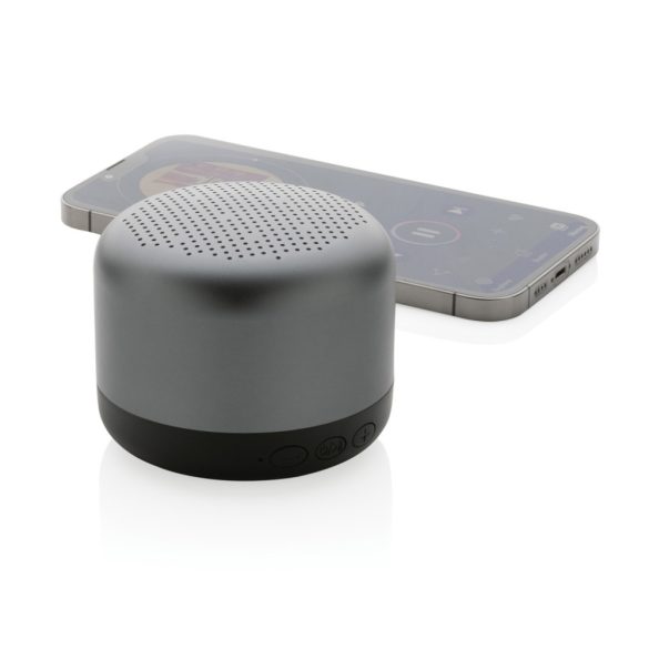 Terra RCS recycled aluminum 5W wireless speaker, grey