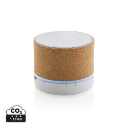 FSC® cork 3W wireless speaker, brown