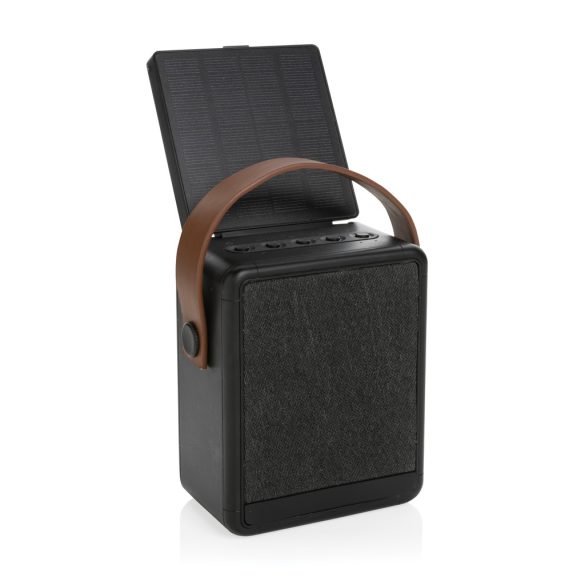 Skywave RCS recycled plastic solar speaker 12W, black