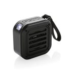   3W RCS recycled plastic wireless sunwave solar speaker, black